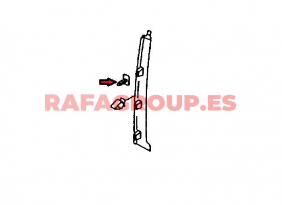 2K0868731 - Clip, listón